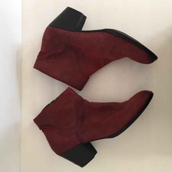 Dolce Vita Red suede high heeled booties - Picture 6 of 7
